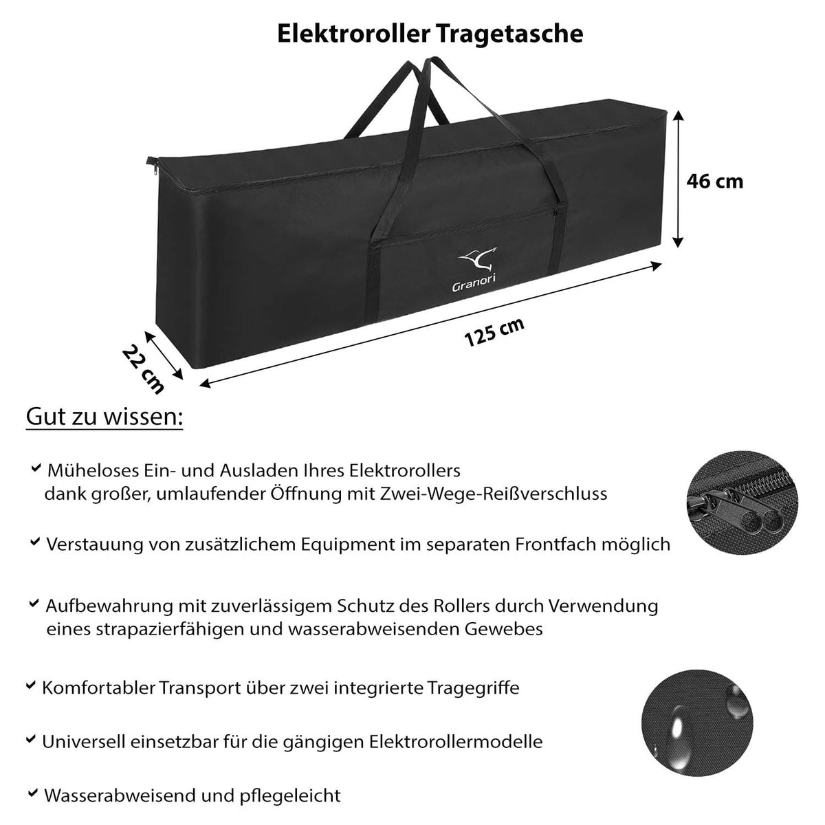 E-scooter carrying bag