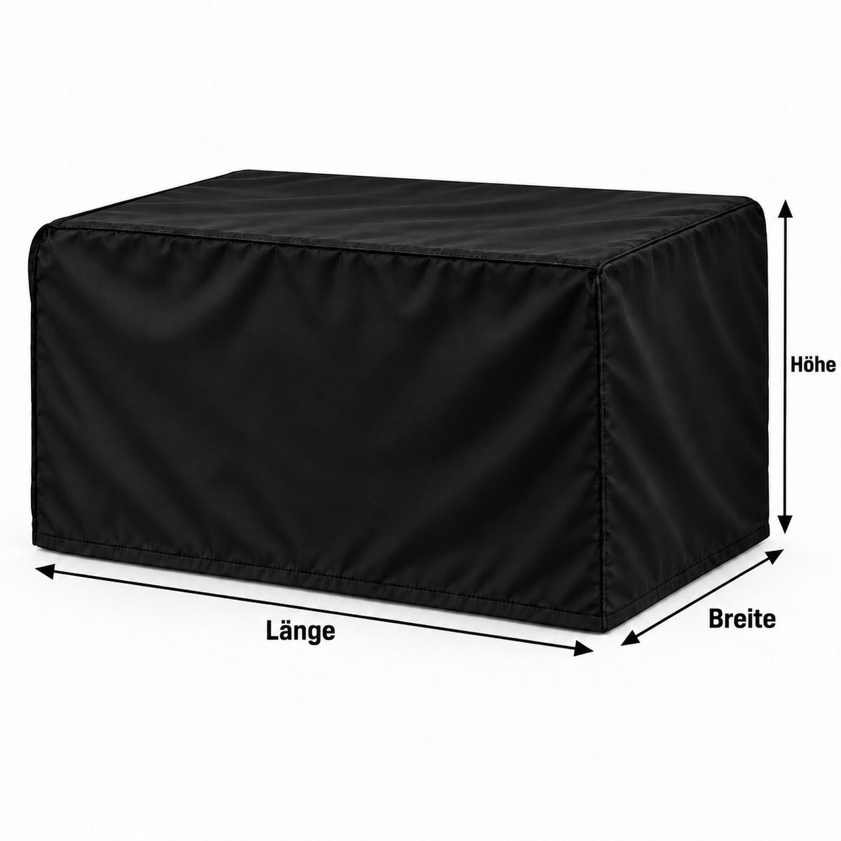 Wasserdichte Generator-Abdeckhaube nach Maß – individuell angefertigte Schutzabdeckung aus strapazierfähigem Polyester für mobile Stromgeneratoren und Notstromaggregate.