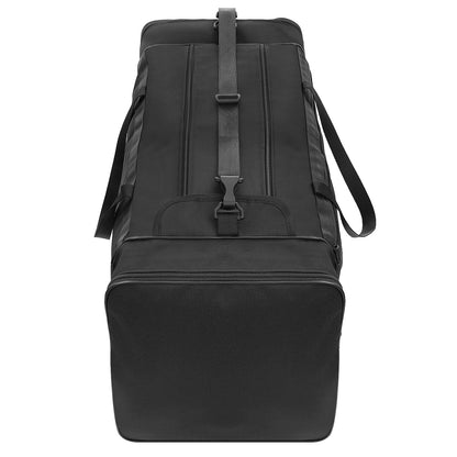 Reisetasche in schwarz mit 150 Liter Volumen (Seitenansicht)