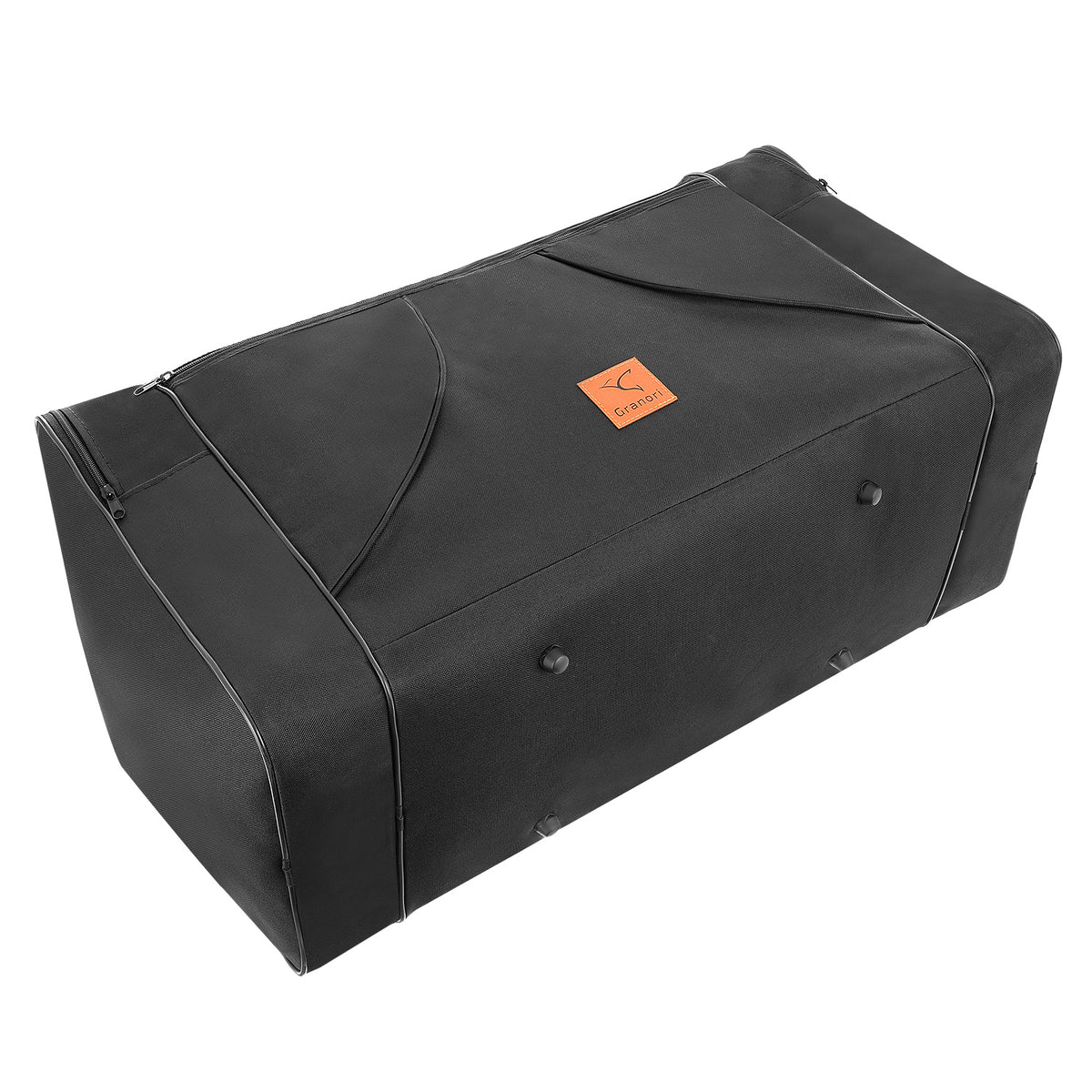 Reisetasche in schwarz mit 50 Liter Volumen (Ansicht von unten)