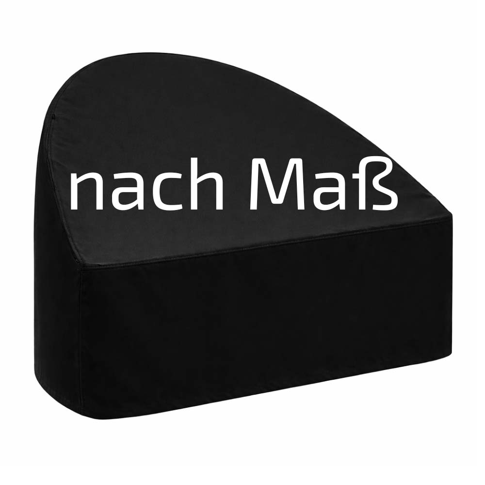 Abdeckhaube für halbrunde Loungeinsel nach Maß gefertigt