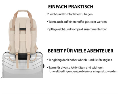 40x30x25 cm Rucksack in beige