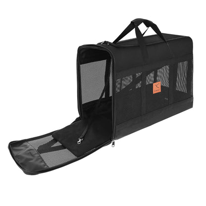 Flugzeug Tiertransporttasche 55x40x23 cm für Lufthansa und Eurowings Airline Flug (zugelassen)