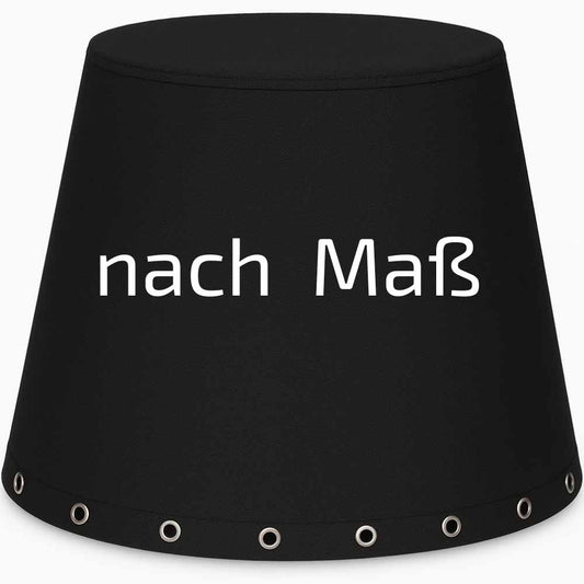 Kegelförmige Abdeckung nach Maß für Outdoor Schutz von z.B. Brunnen, Schirm, Hängesessel und Leuchten (Kegelstumpf-Plane individuell gefertigt mit verstärktem Rand und Ösen)