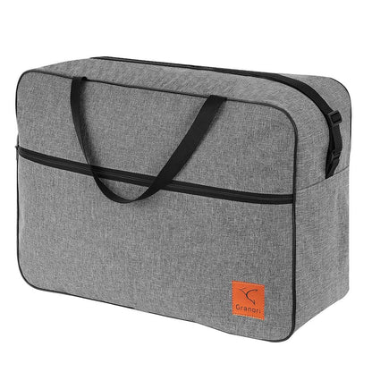 55x40x20 cm Handgepäck Reisetasche für Ryanair in grau (Schräg-Frontansicht)