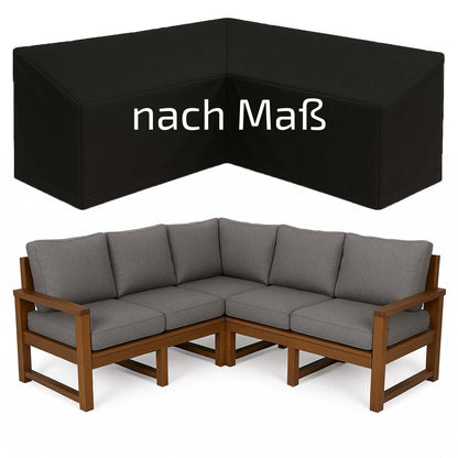 Maßangefertigte Abdeckhaube für L-Lounge und Ecklounge (Ecksofa) Möbel & Gartenmöbel als Plane zum Outdoor Schutz vor Wind und Wetter