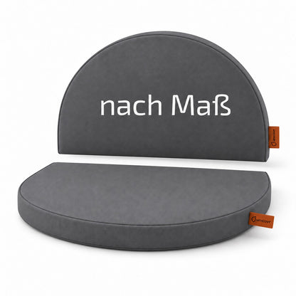 Halbrundes Sitzkissen in D-Form nach Maß
