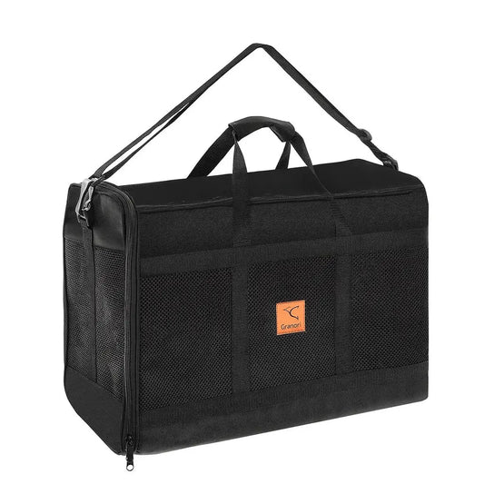 55x40x23 cm leichte Hunde-Reisetasche als Handgepäck für Flugzeug Kabine (Tier-Transporttasche – auch für Katzen und andere Kleintiere / Haustiere)