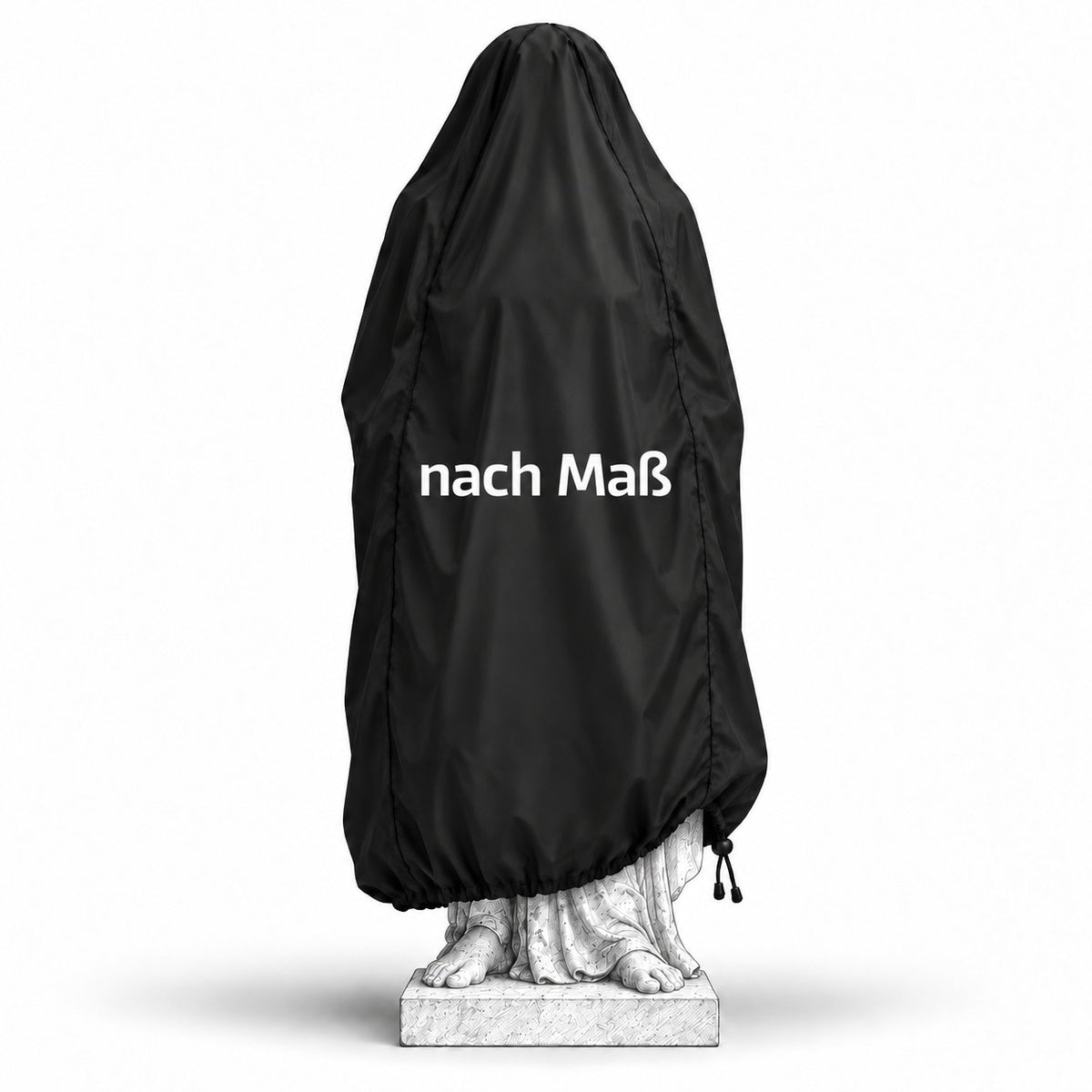 Lockere Skulpturen Schutzhülle mit sichtbarem Fußbereich und Sockel