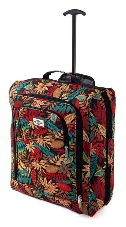 Handgepäck Koffer 55x40x20 cm mit 40 L Volumen und Muster für Ryanair Flug